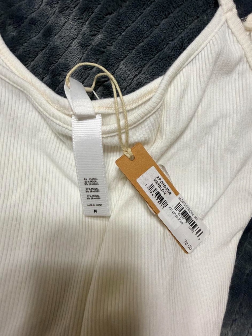 SKIMS Kids Ribbed dress in Cream